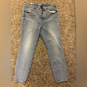 Plus Size Good American Light Blue High Rise Jeans